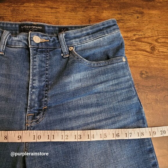 Lucky Brand Jeans 12 Skiny Ankle Bridgette High Rise Tummy Control Medium Wash - Picture 9 of 13